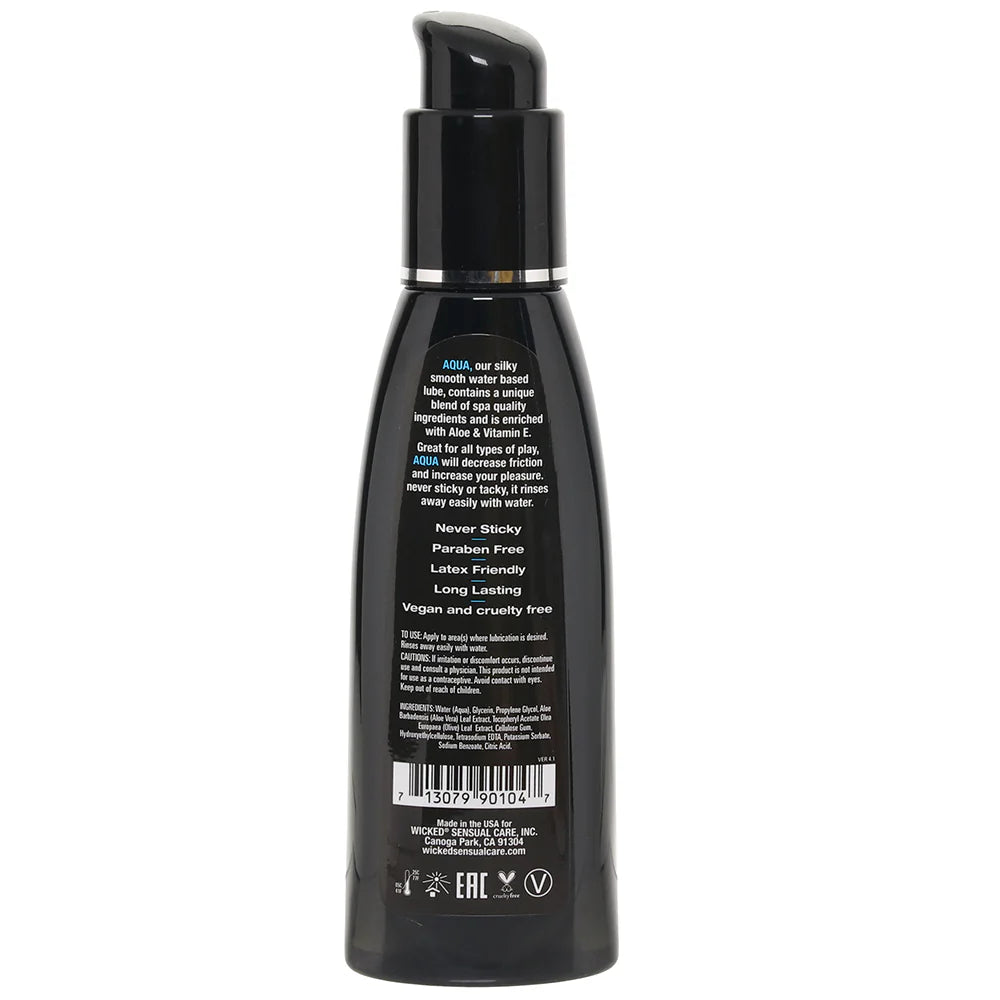 Aqua Fragrance Free Water Based Lube 4oz/120ml