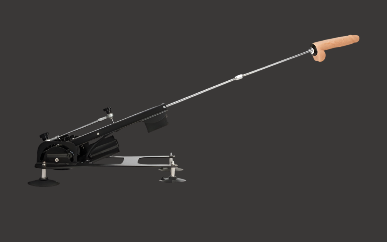 Adjustable Machine w/ Remote, 2 Dildo’s & suction stabilizer.