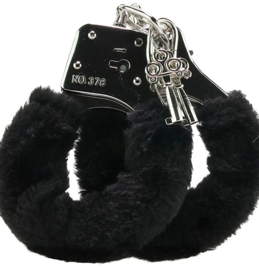 Black Furry Cuffs