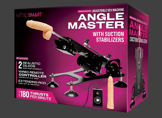 Adjustable Machine w/ Remote, 2 Dildo’s & suction stabilizer.